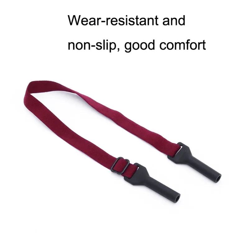 10pcs Short Style Glasses Non-Slip Rope Adjustable Elastic Sports Legs Anti-Drop Fixed Strap(Pink)