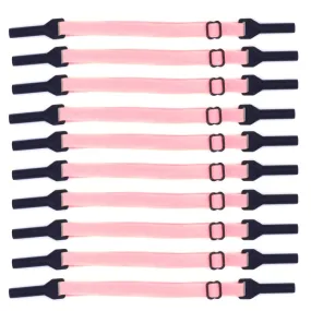 10pcs Short Style Glasses Non-Slip Rope Adjustable Elastic Sports Legs Anti-Drop Fixed Strap(Pink)