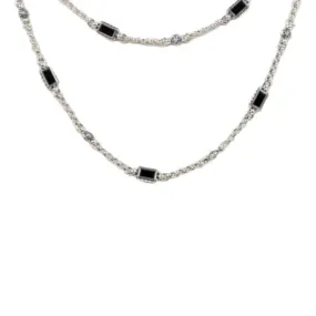 14 Station Onyx Necklace