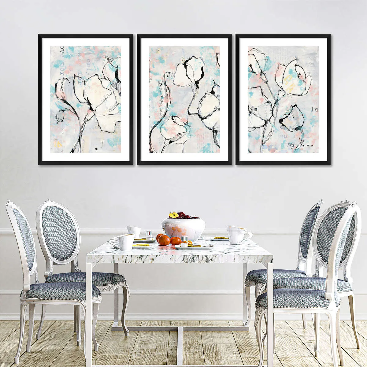16 Again Blush Turquoise Wall Art