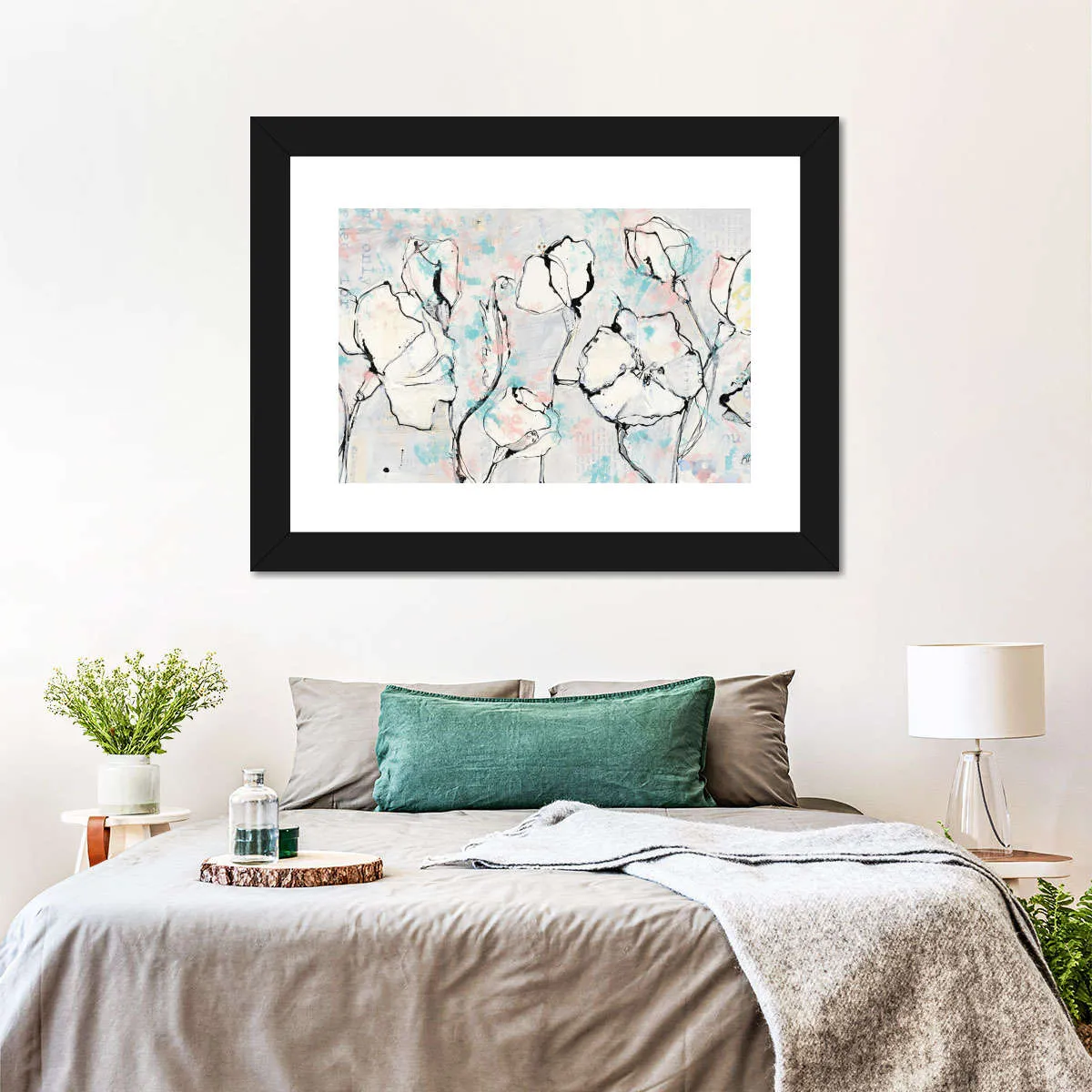16 Again Blush Turquoise Wall Art