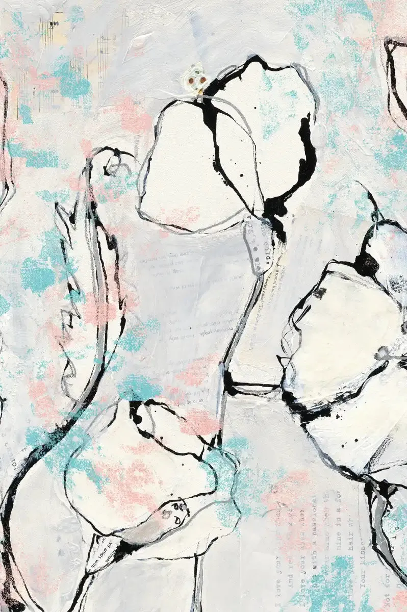 16 Again Blush Turquoise Wall Art