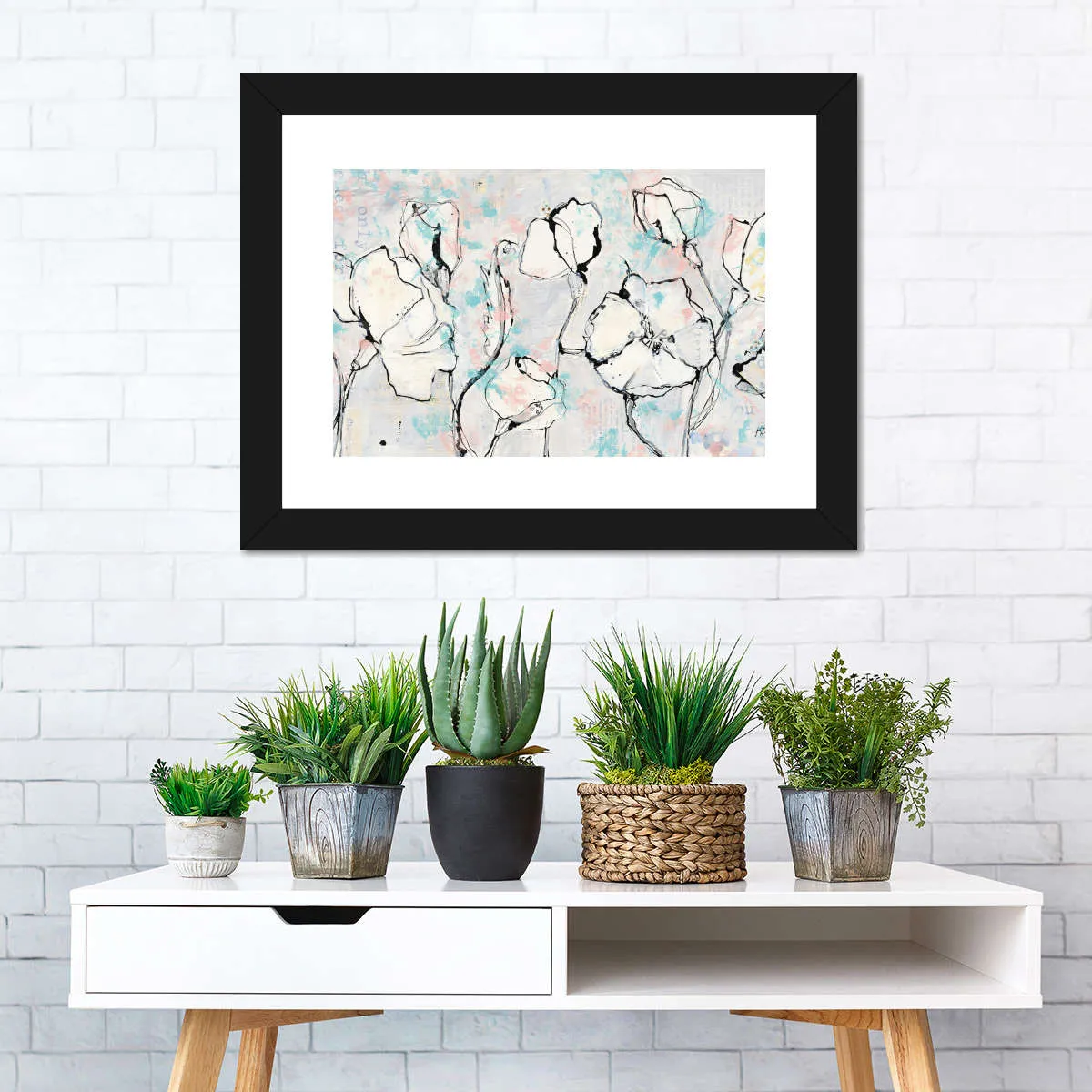 16 Again Blush Turquoise Wall Art
