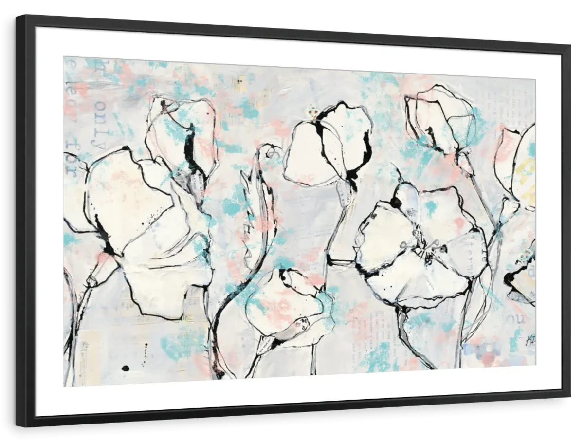 16 Again Blush Turquoise Wall Art
