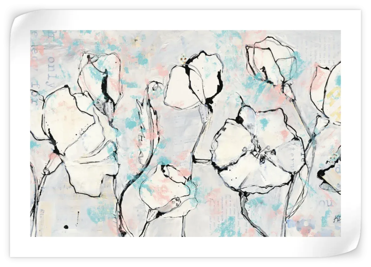 16 Again Blush Turquoise Wall Art