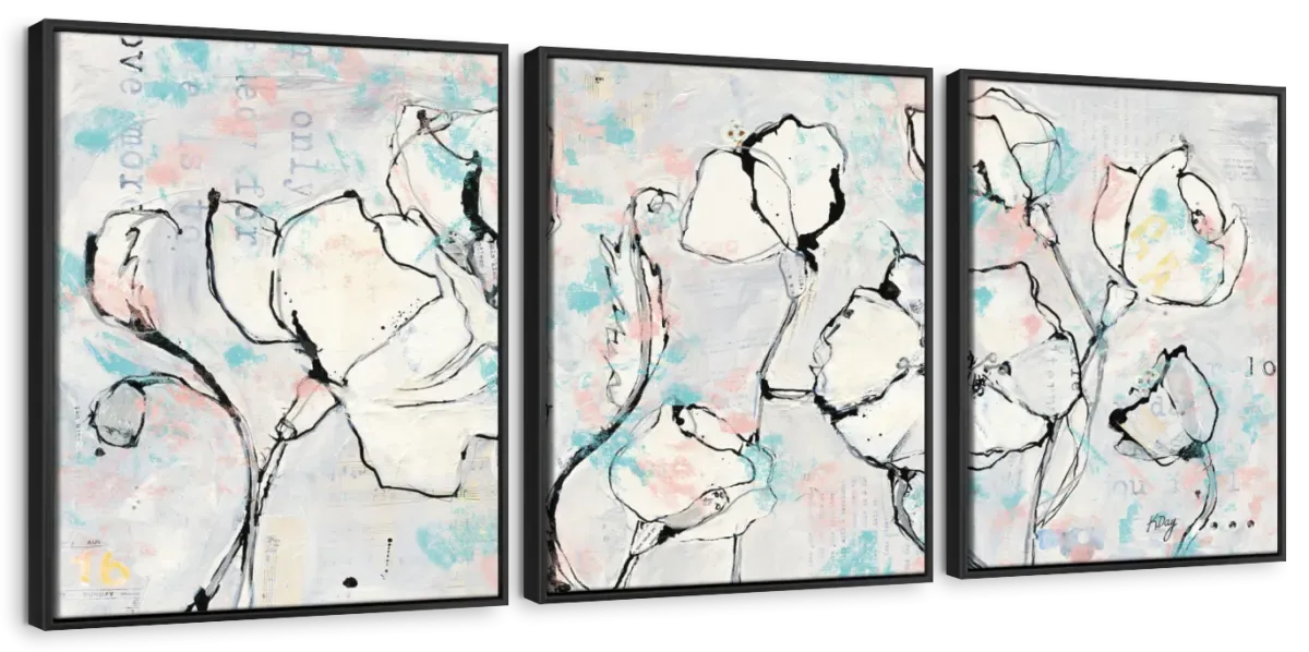 16 Again Blush Turquoise Wall Art
