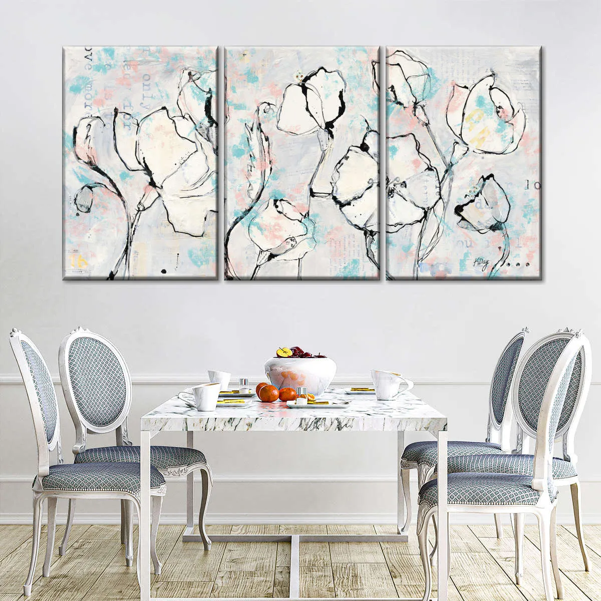16 Again Blush Turquoise Wall Art