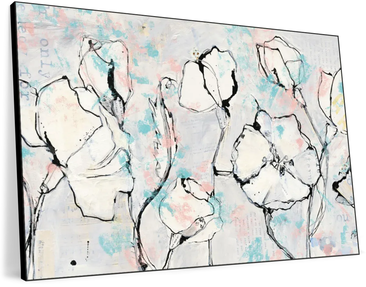 16 Again Blush Turquoise Wall Art