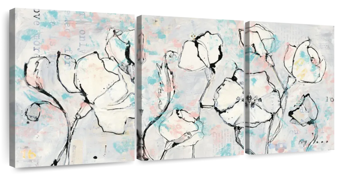 16 Again Blush Turquoise Wall Art