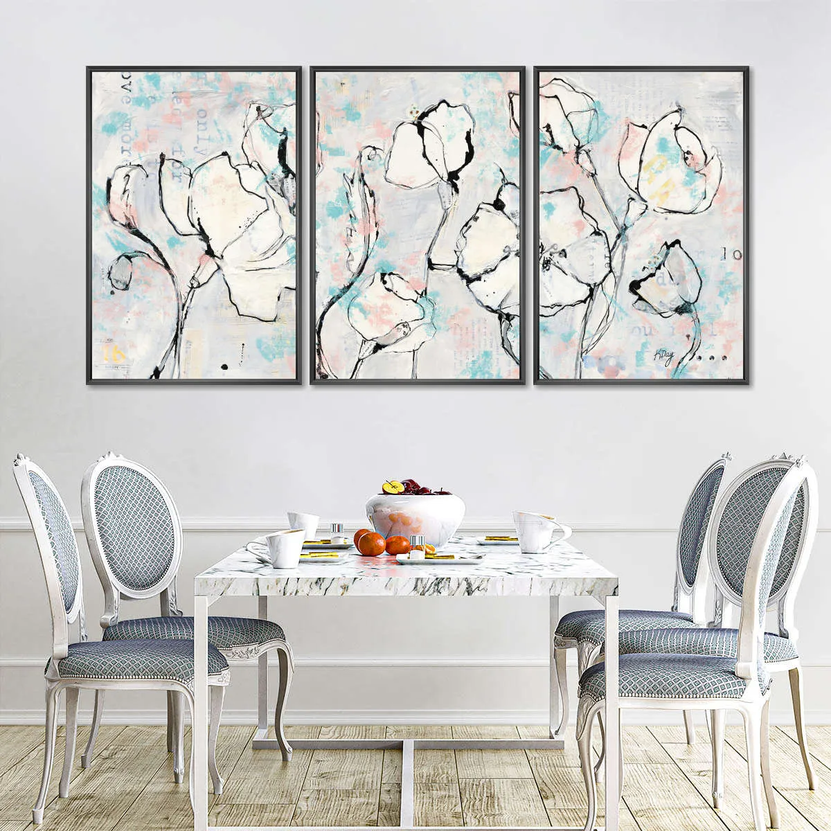 16 Again Blush Turquoise Wall Art