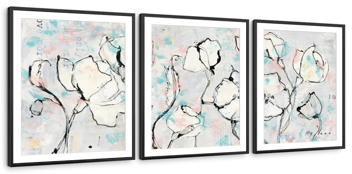16 Again Blush Turquoise Wall Art