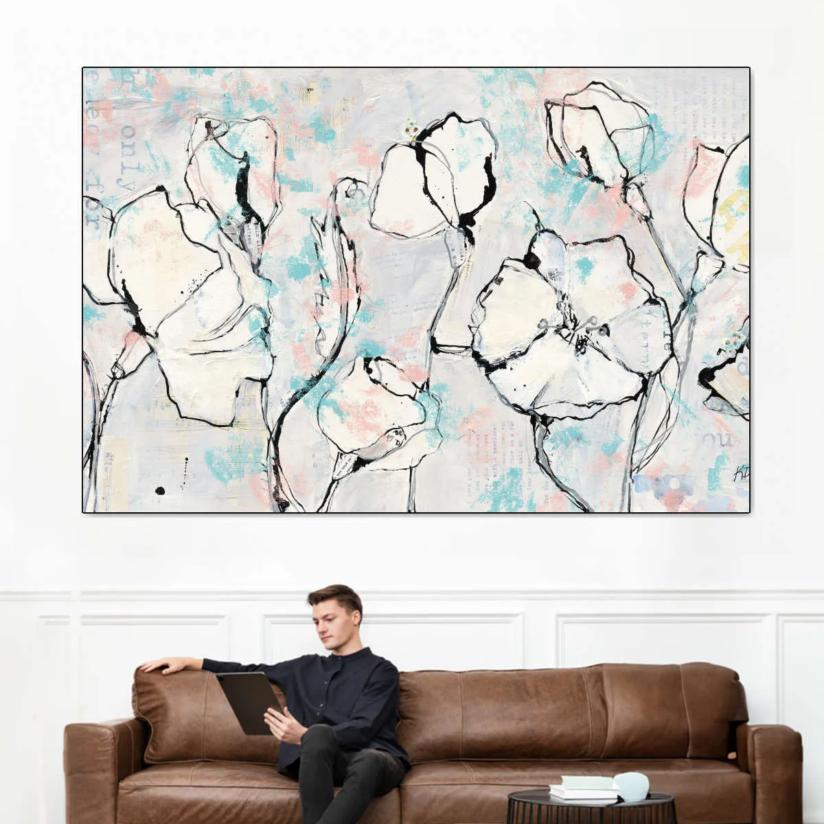 16 Again Blush Turquoise Wall Art