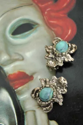 1950s Vintage Bee Bug Clip On Earrings