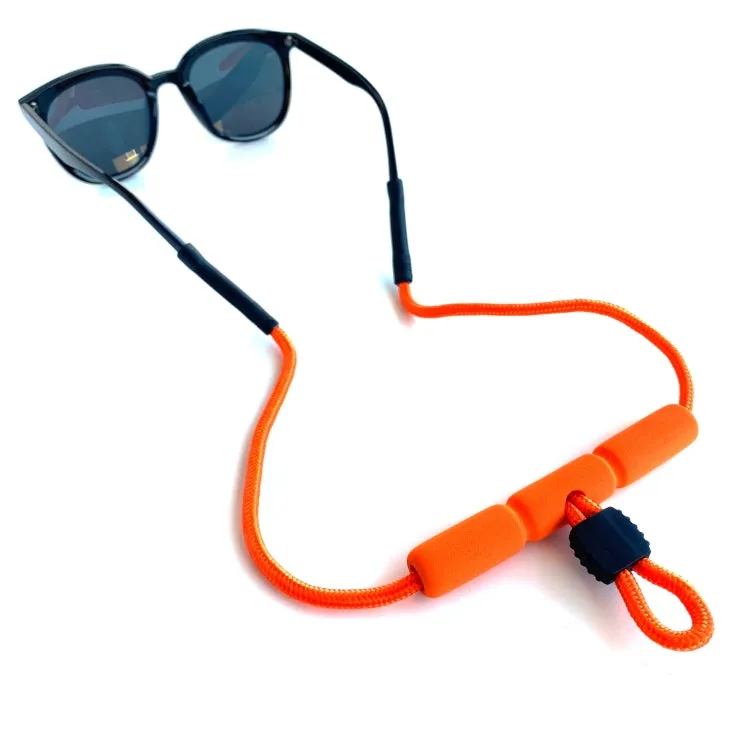 2 PCS Beach Snorkeling Floating Anti-drop Sports EVA Tube Sunglasses Chain Glasses Chain(Black)