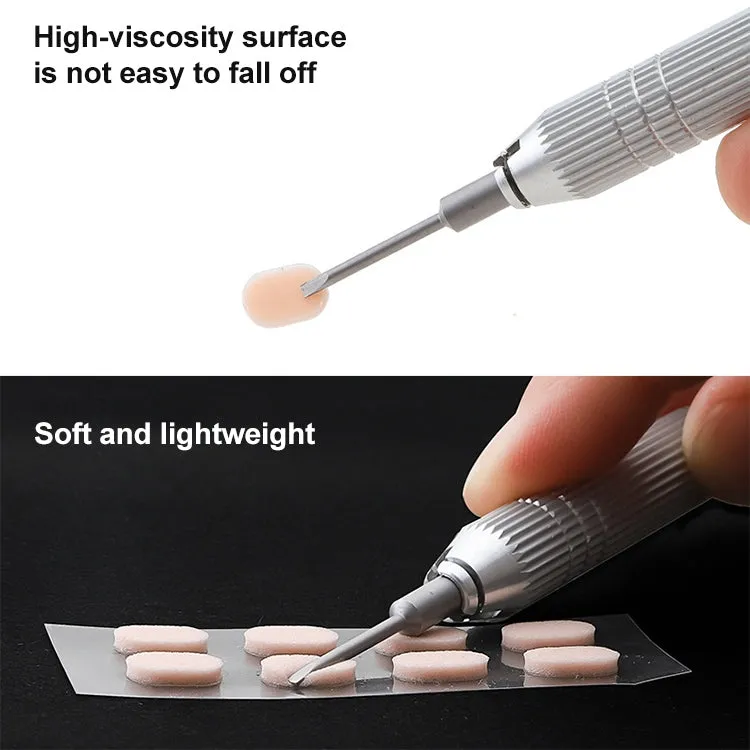 20 PCS Glasses Nose Strip Soft EVA Sponge Nose Mat Comfortable No Pressure Mark Does Not Remove Makeup Anti-Height Eye Frame Nose(Water Drops Skin Color 1.0mm)