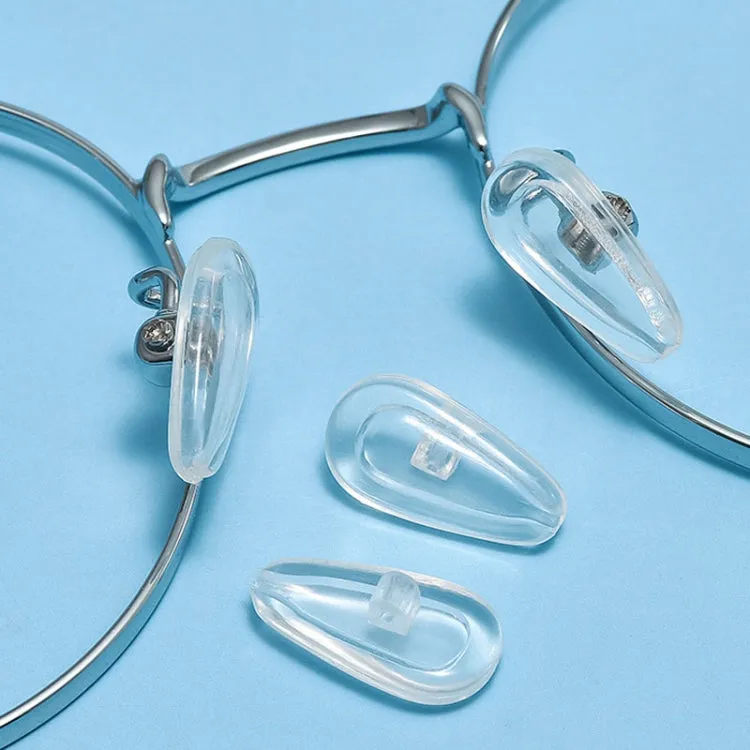 25pairs Eyeglasses Airbag Nosepiece Silicone Soft Nose Pad Universal Accessory, Model: Large