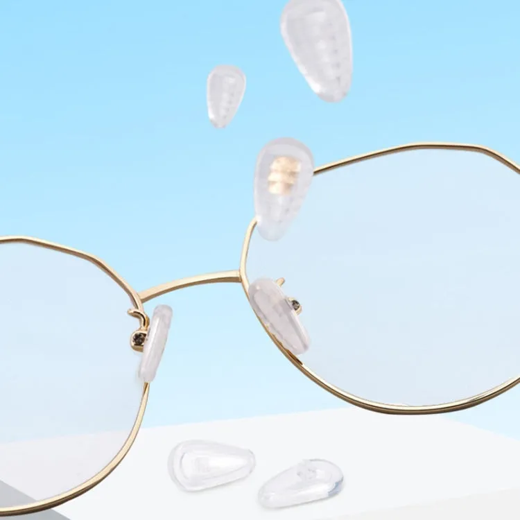 25pairs Eyeglasses Airbag Nosepiece Silicone Soft Nose Pad Universal Accessory, Model: Large