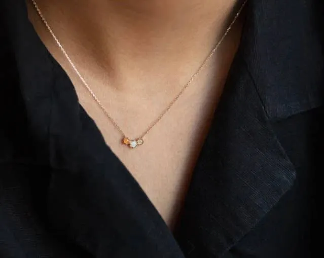 Acrostic Secret Message Necklace JOY