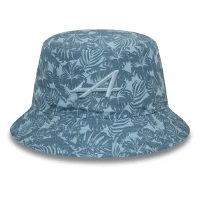 Alpine bucket hat, New Era, floral, blue