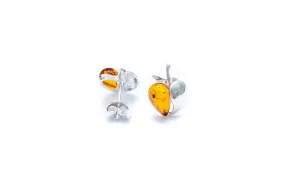 Amber Apple Earrings