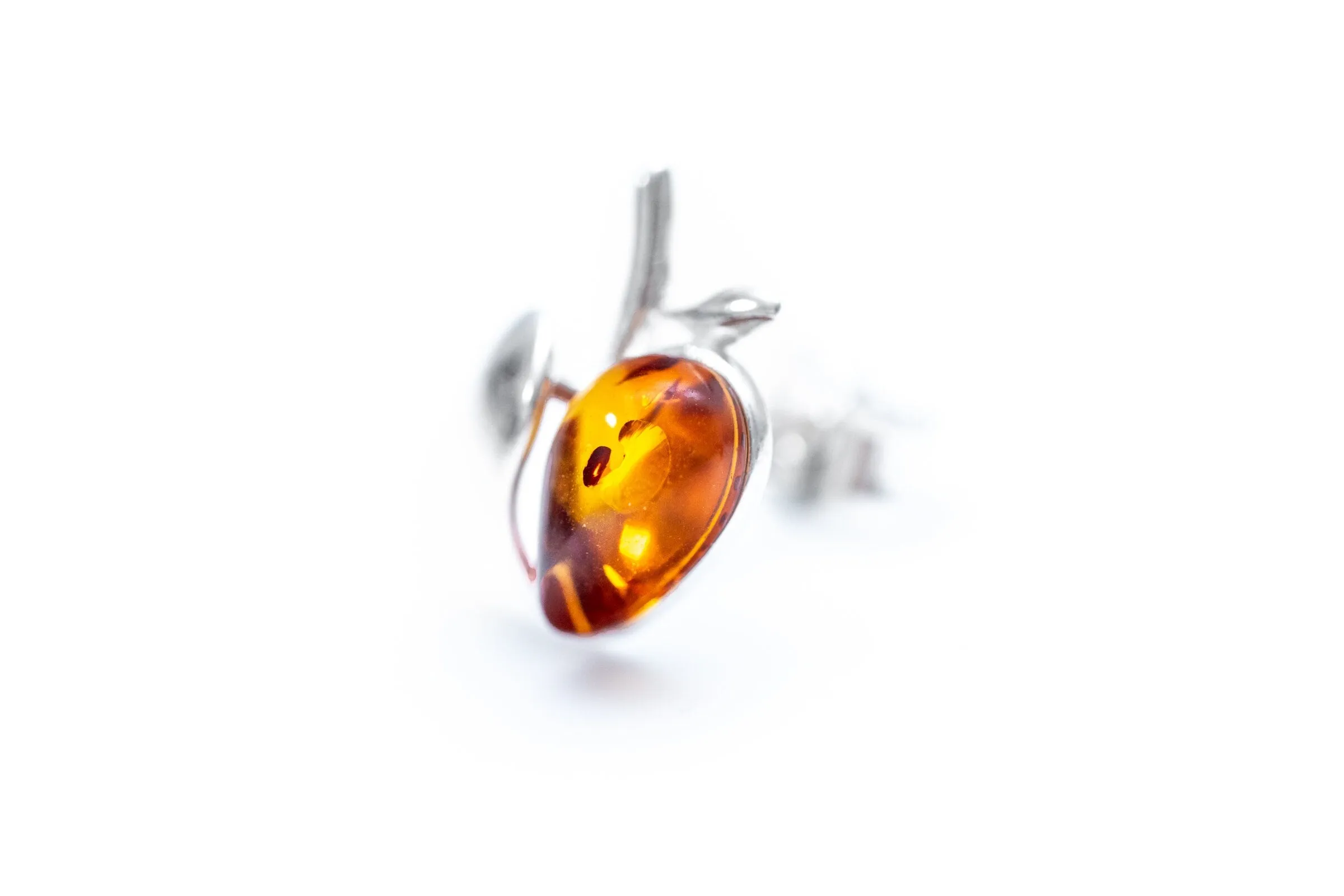 Amber Apple Earrings