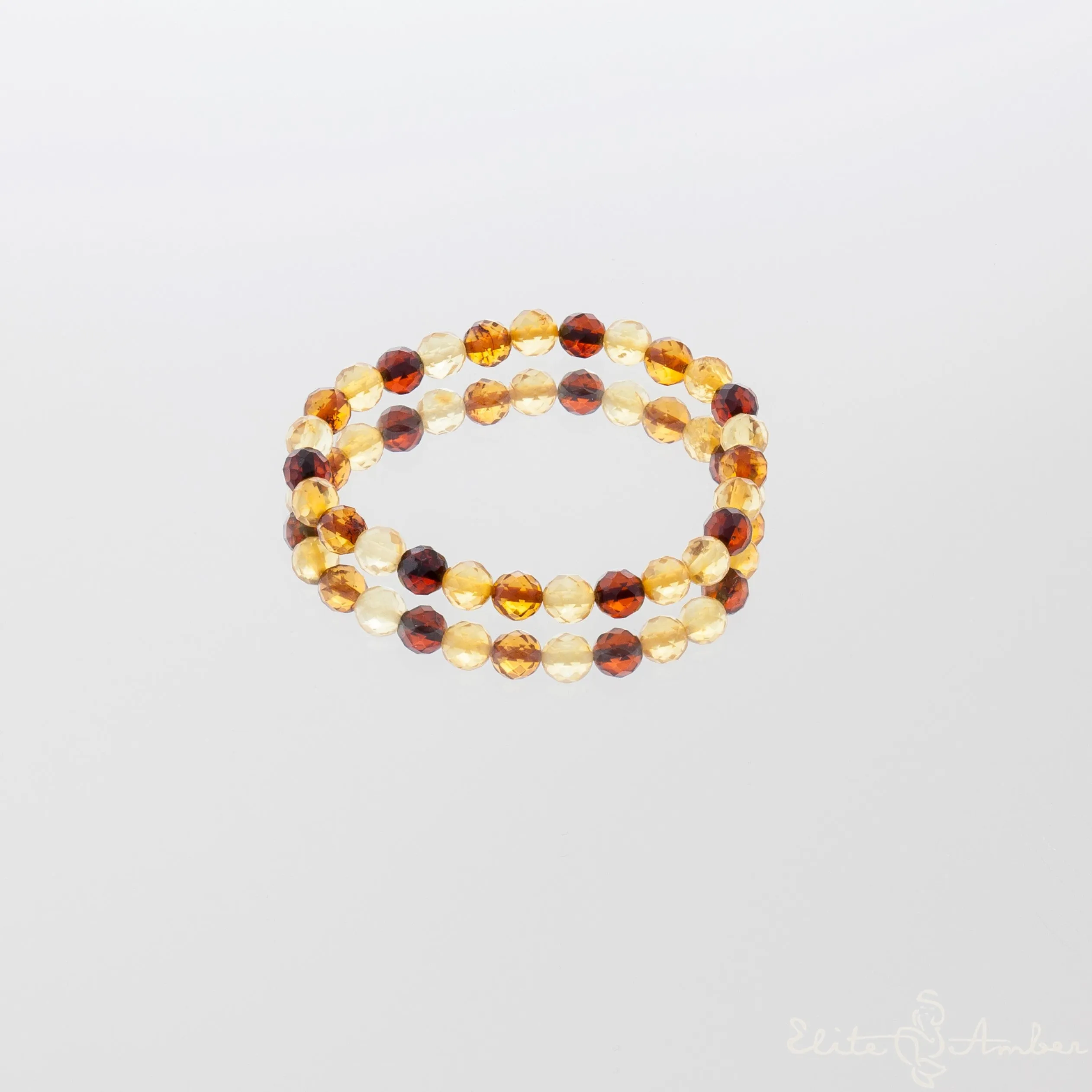 Amber bracelet "Glossy colors"