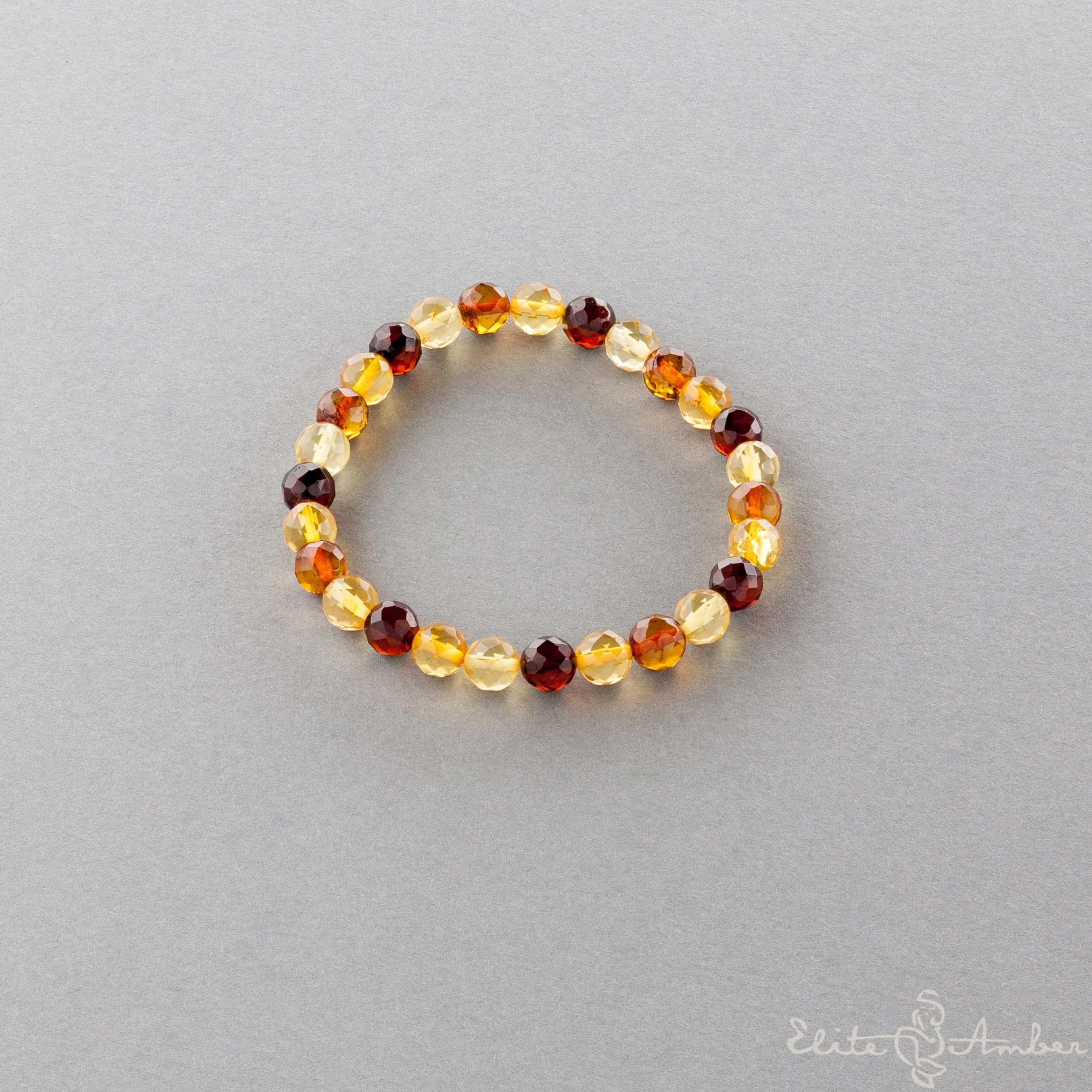 Amber bracelet "Glossy colors"
