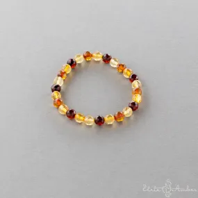 Amber bracelet "Glossy colors"