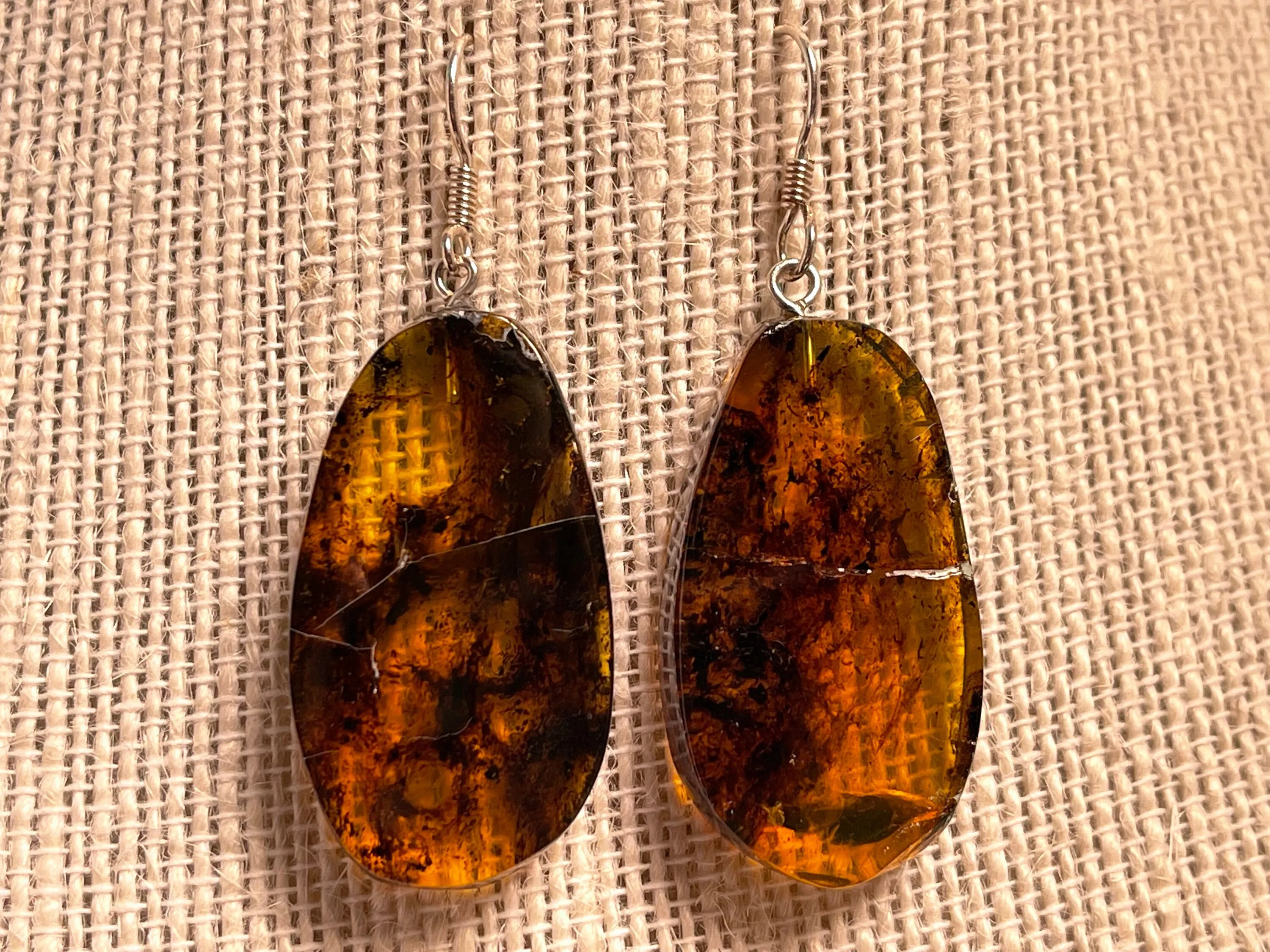 AMBER Crystal Earrings - Statement Earrings, Dangle Earrings, Handmade Jewelry, Healing Crystals and Stones, 48425