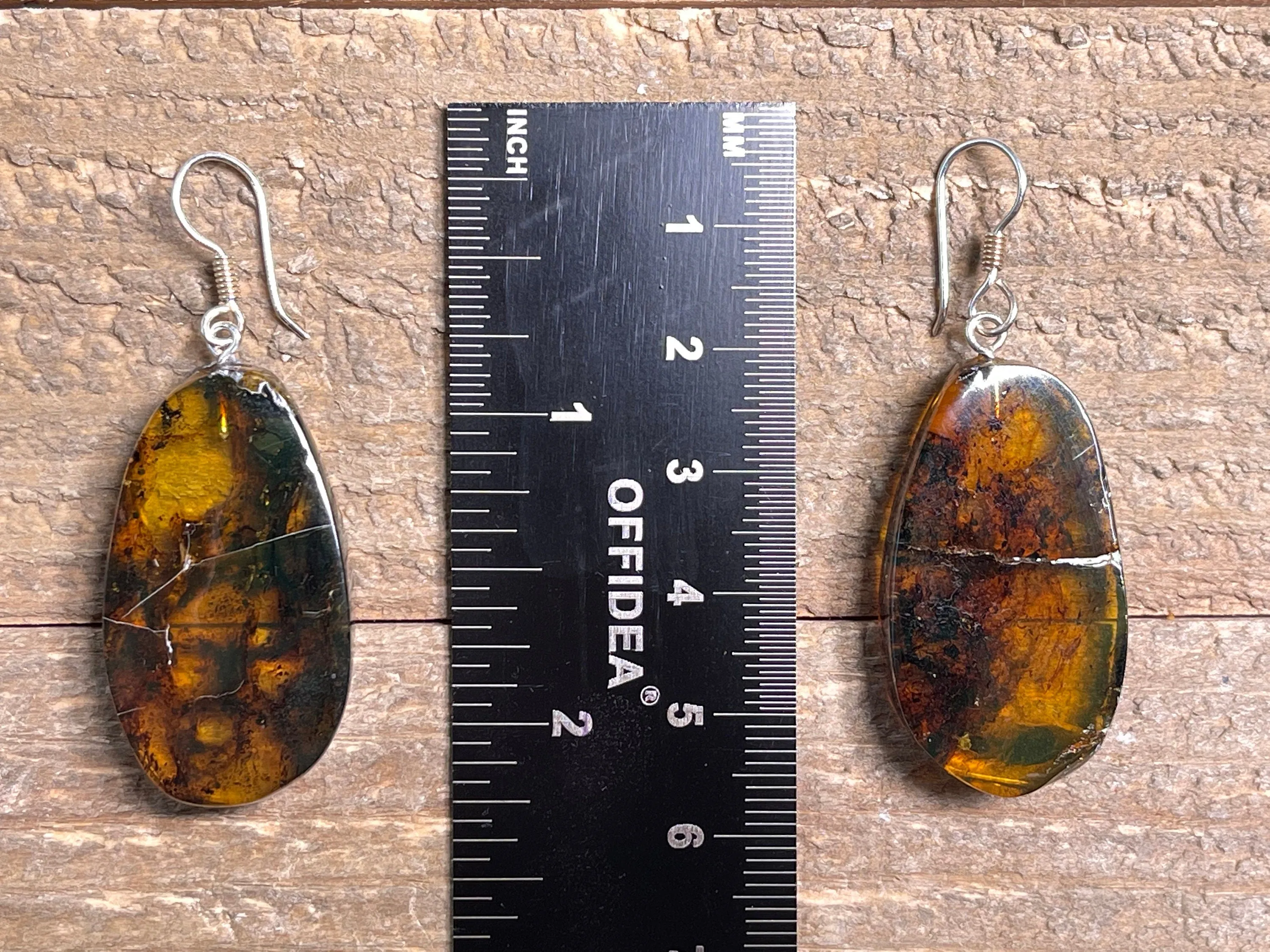 AMBER Crystal Earrings - Statement Earrings, Dangle Earrings, Handmade Jewelry, Healing Crystals and Stones, 48425