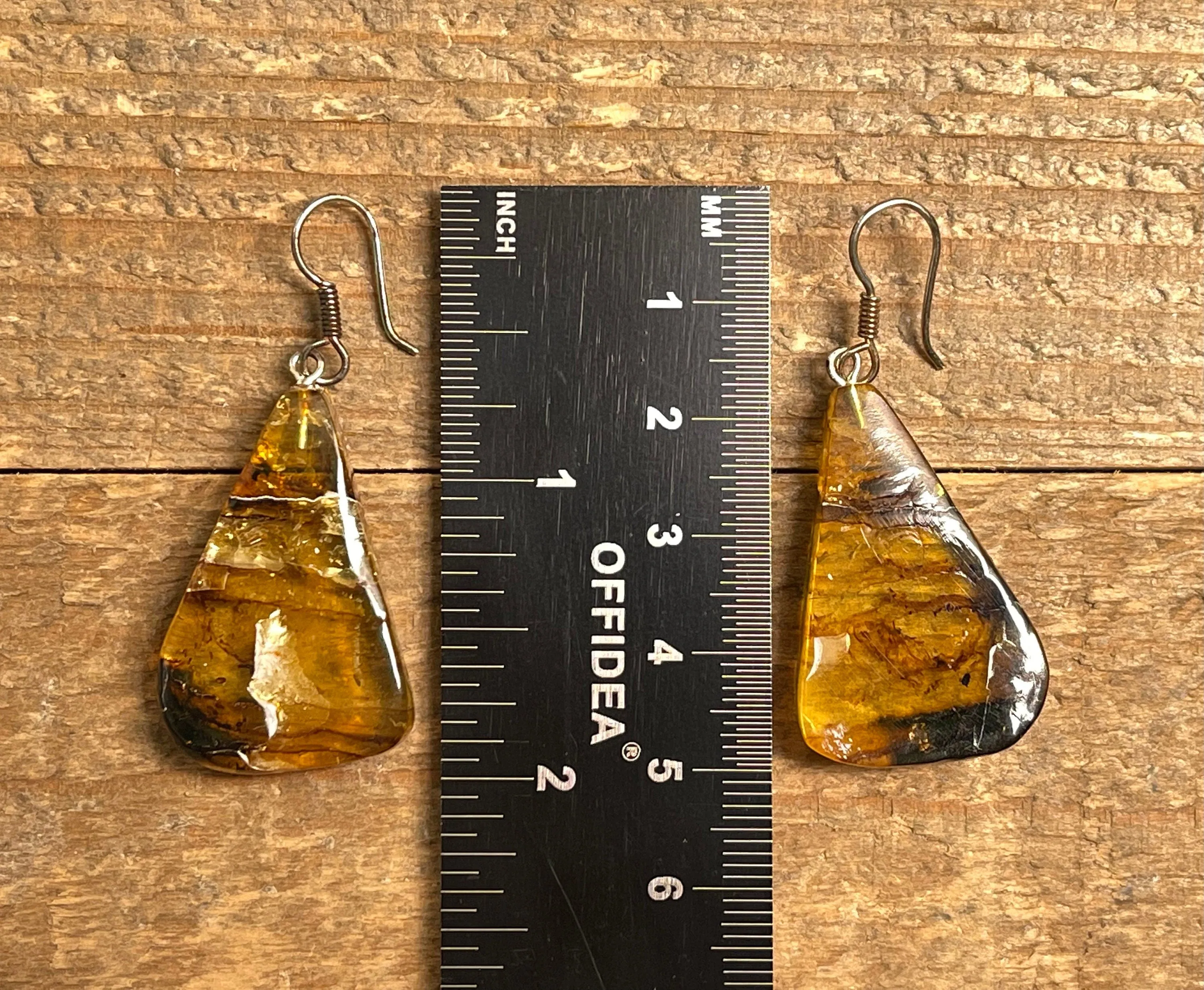 AMBER Crystal Earrings - Statement Earrings, Dangle Earrings, Handmade Jewelry, Healing Crystals and Stones, 50366
