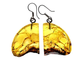 AMBER Crystal Earrings - Statement Earrings, Dangle Earrings, Handmade Jewelry, Healing Crystals and Stones, 50367