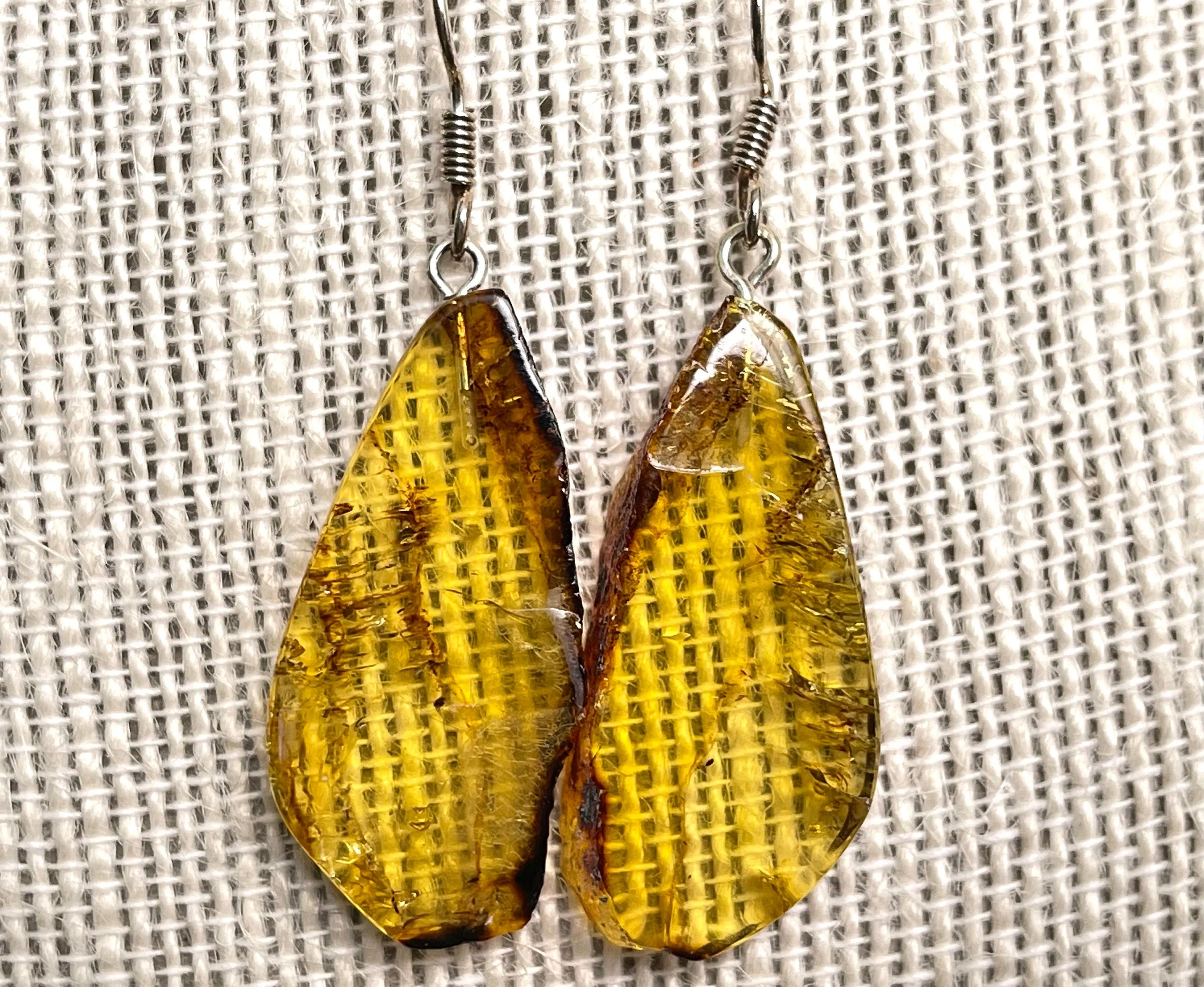 AMBER Crystal Earrings - Statement Earrings, Dangle Earrings, Handmade Jewelry, Healing Crystals and Stones, 50370