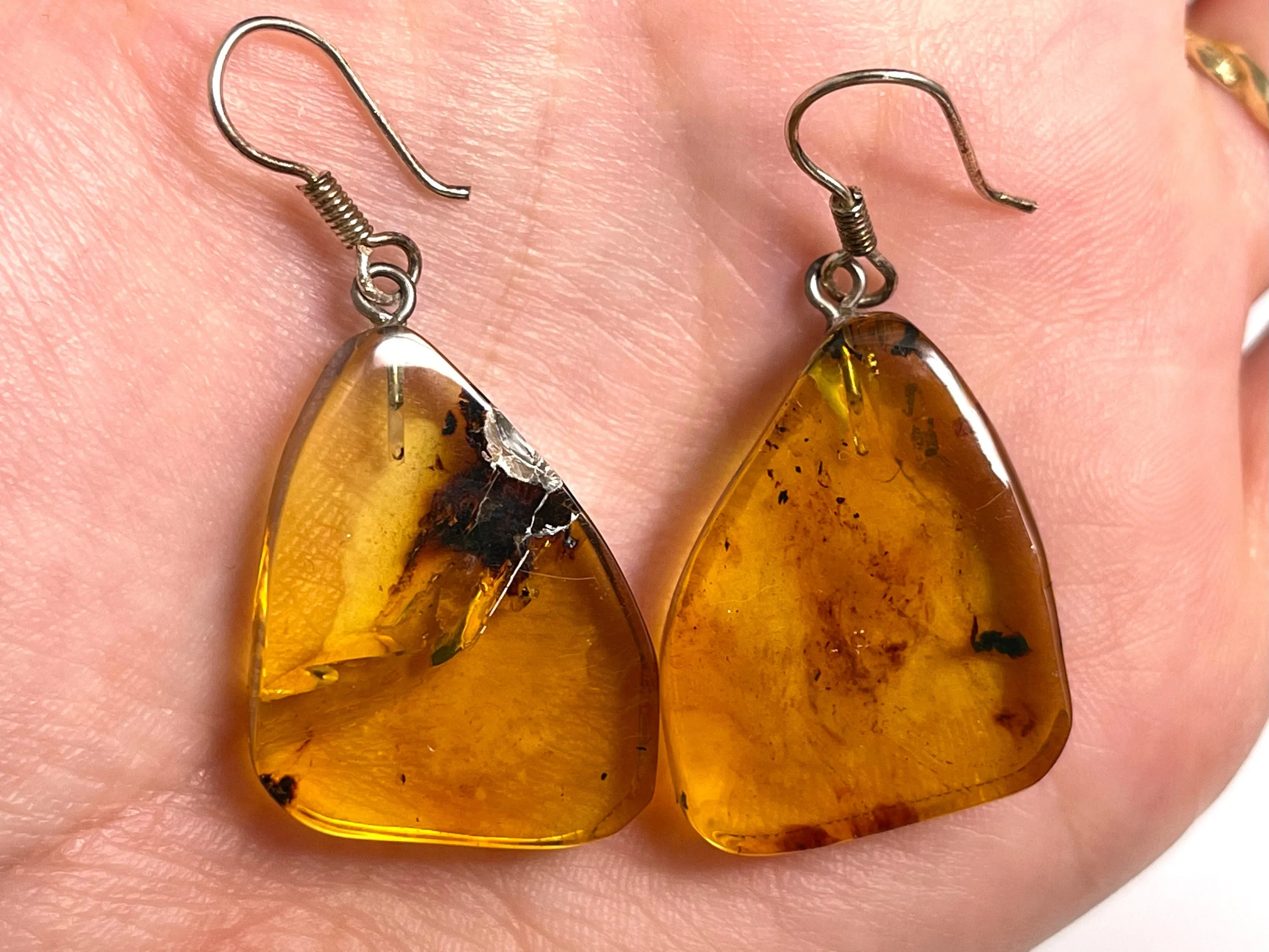 AMBER Crystal Earrings - Statement Earrings, Dangle Earrings, Handmade Jewelry, Healing Crystals and Stones, 50372