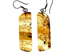 AMBER Crystal Earrings - Statement Earrings, Dangle Earrings, Handmade Jewelry, Healing Crystals and Stones, 50374