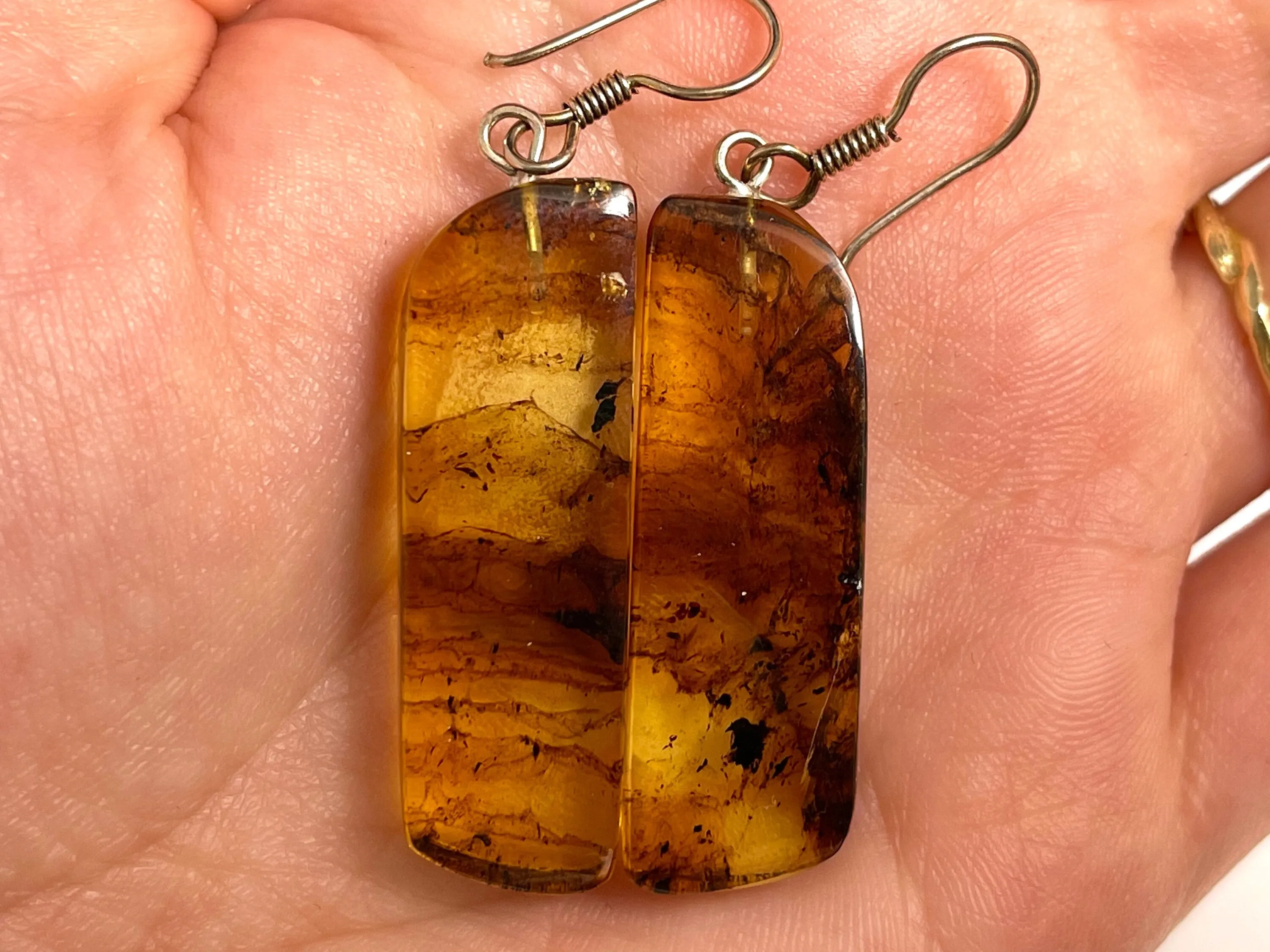 AMBER Crystal Earrings - Statement Earrings, Dangle Earrings, Handmade Jewelry, Healing Crystals and Stones, 50374