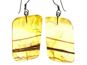 AMBER Crystal Earrings - Statement Earrings, Dangle Earrings, Handmade Jewelry, Healing Crystals and Stones, 50380