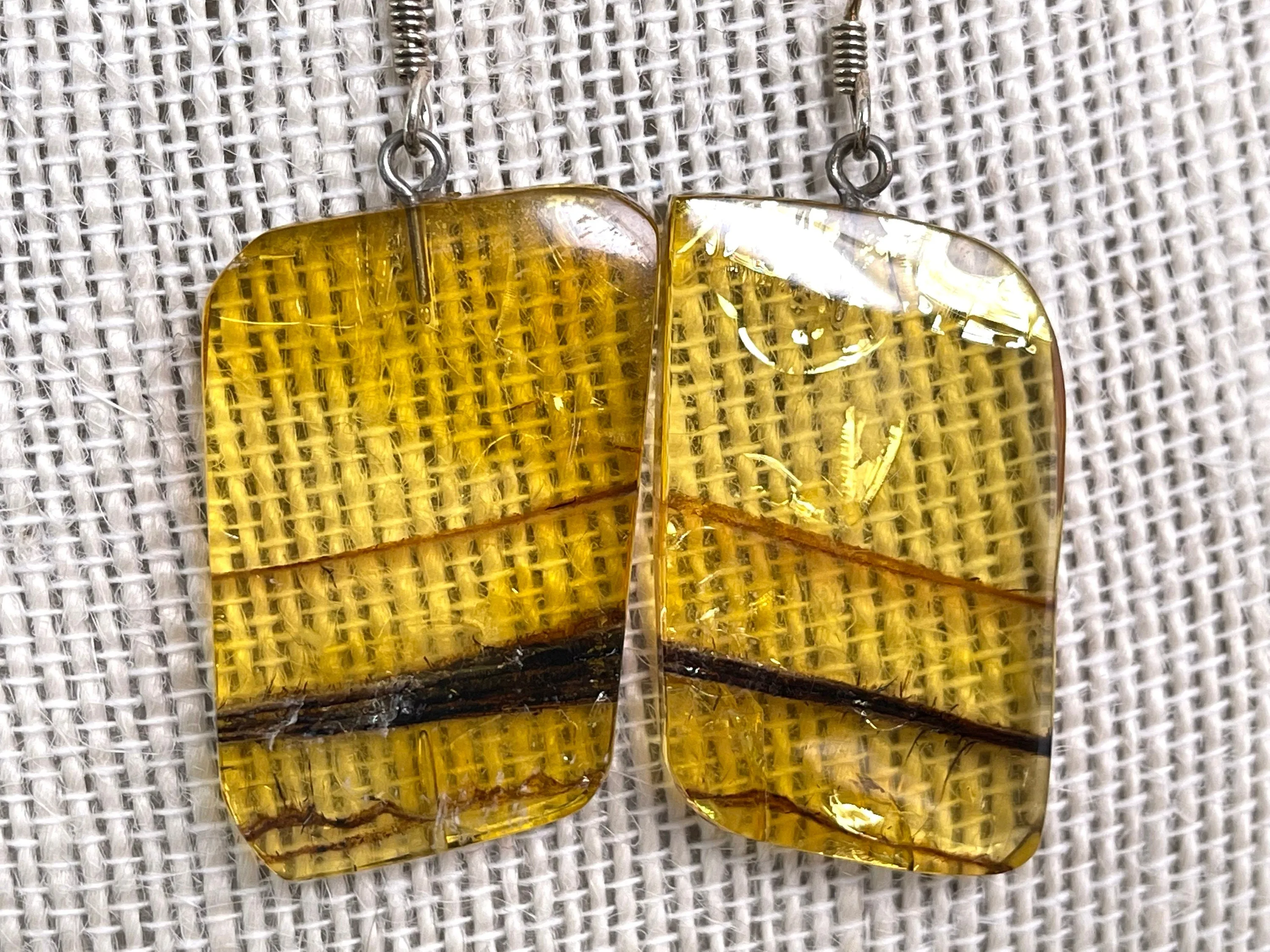 AMBER Crystal Earrings - Statement Earrings, Dangle Earrings, Handmade Jewelry, Healing Crystals and Stones, 50380