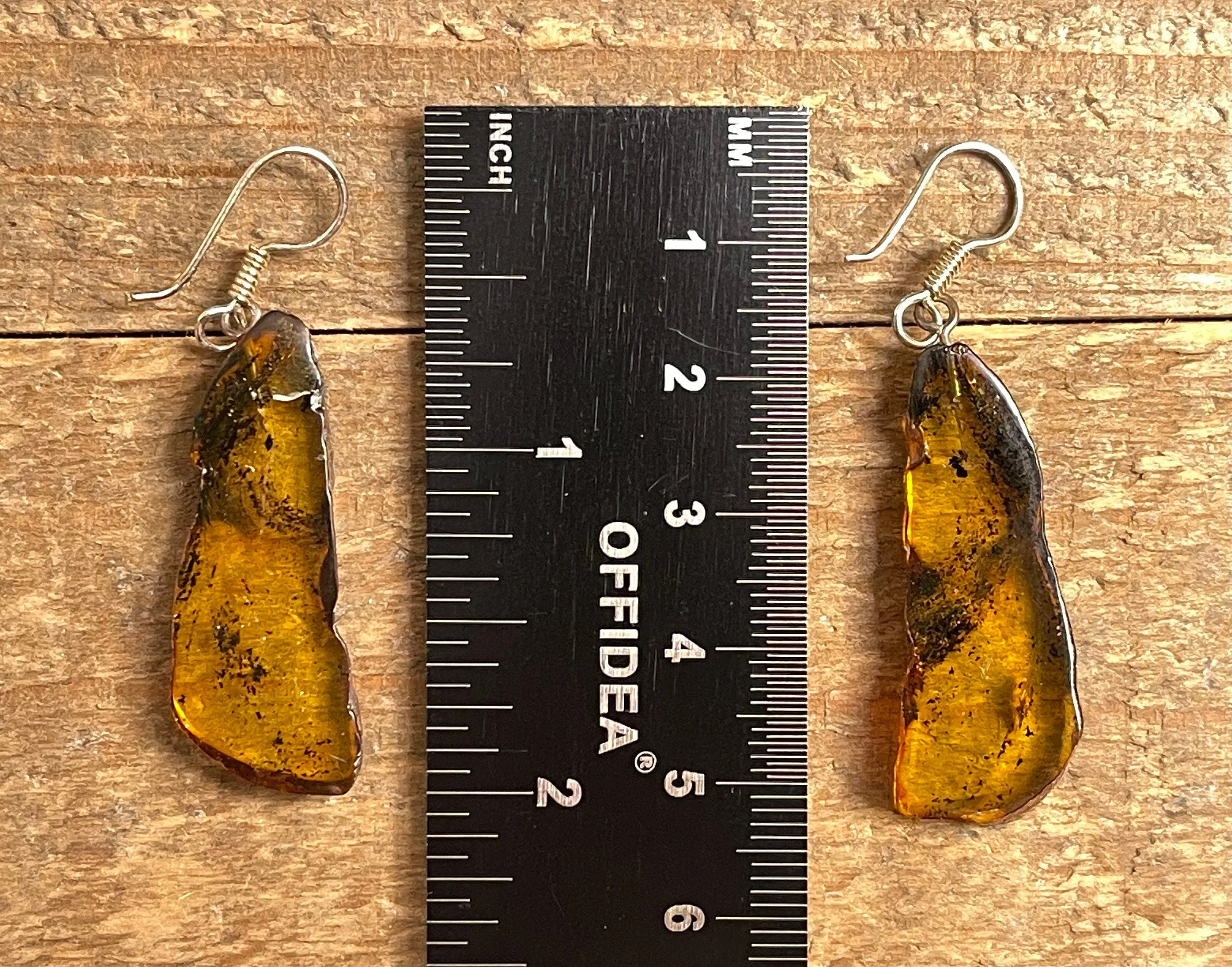 AMBER Crystal Earrings - Statement Earrings, Dangle Earrings, Handmade Jewelry, Healing Crystals and Stones, 50392