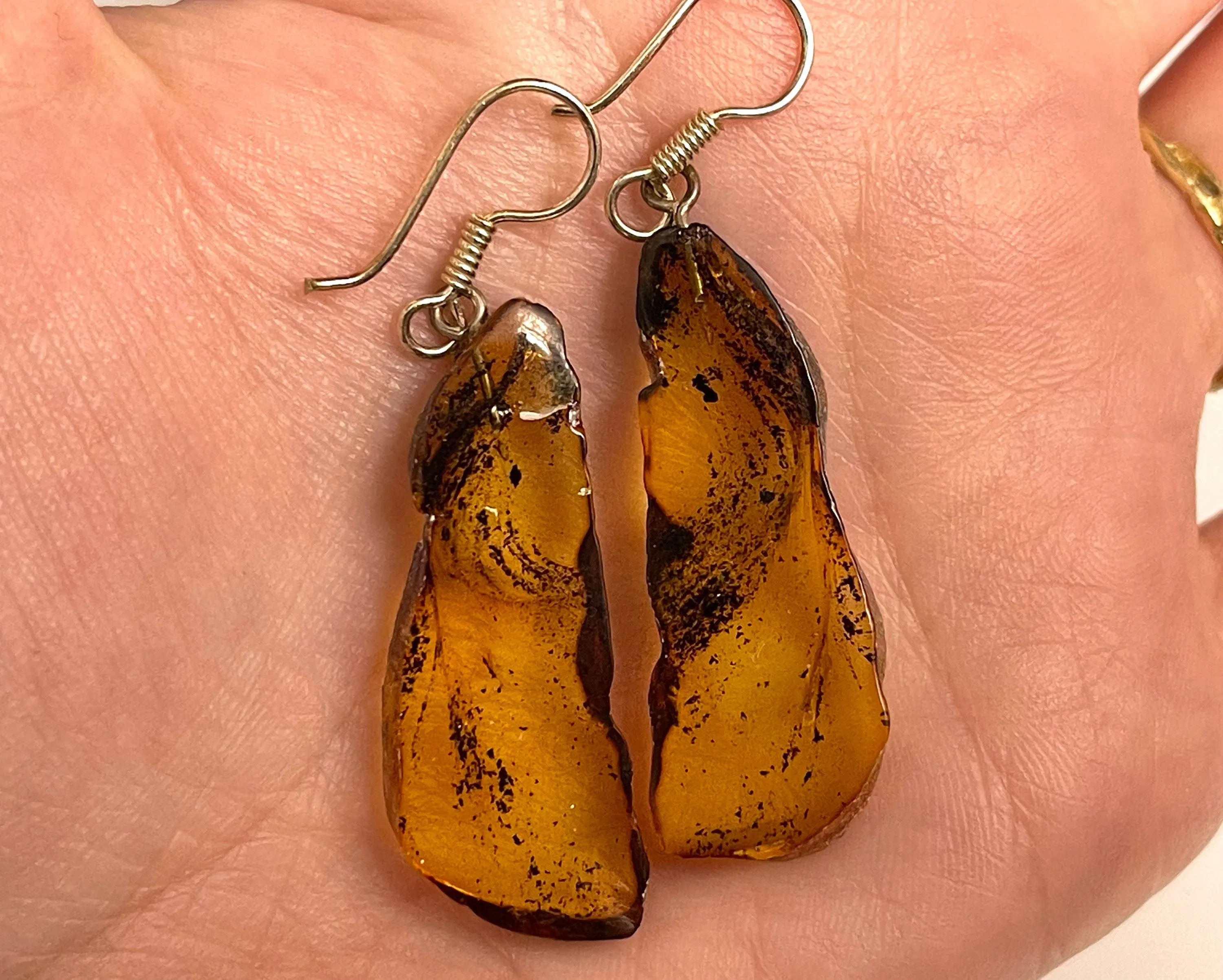 AMBER Crystal Earrings - Statement Earrings, Dangle Earrings, Handmade Jewelry, Healing Crystals and Stones, 50392
