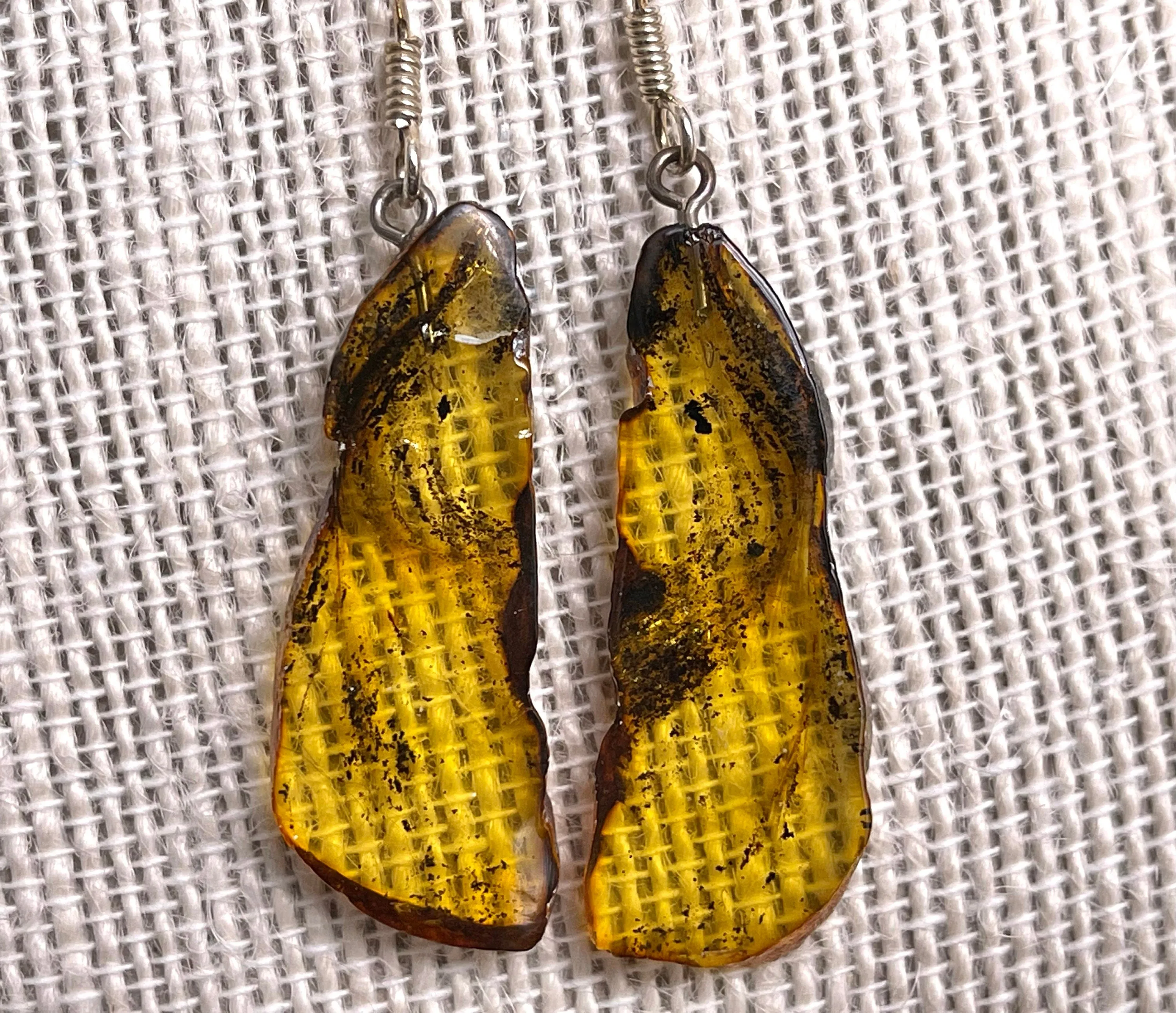 AMBER Crystal Earrings - Statement Earrings, Dangle Earrings, Handmade Jewelry, Healing Crystals and Stones, 50392
