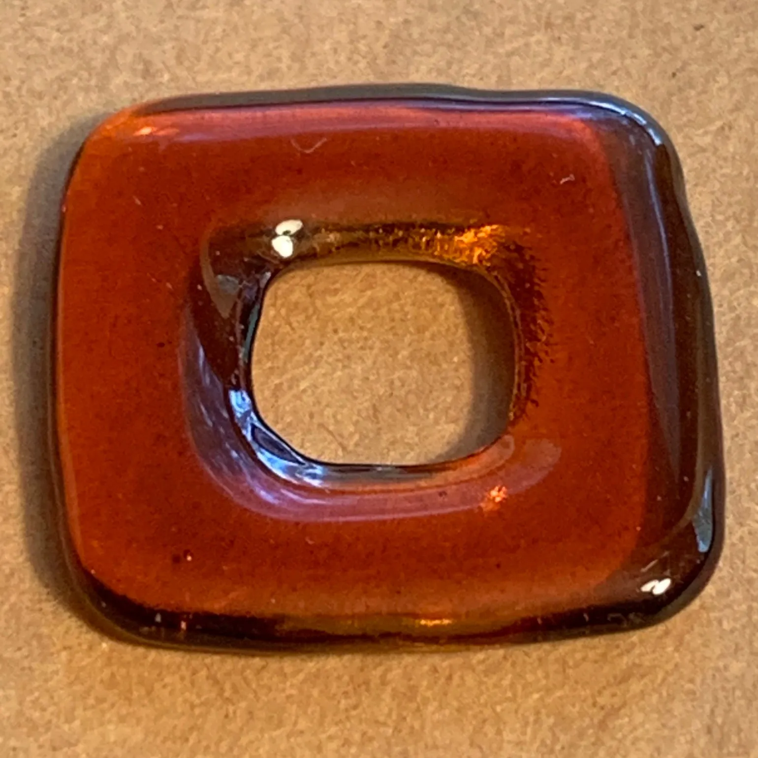 Amber Glass Square Donuts