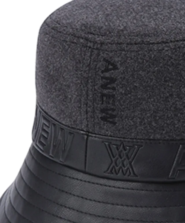 ANEW Mixed Wool Bucket Hat - Black