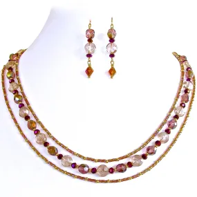 Angelique: 17" Smoky Quartz Jewelry Set