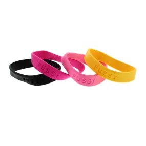 Assorted PUSSY Silicon Bracelets