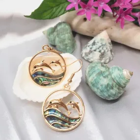 Aurora Dolphin Dance Drop Earrings