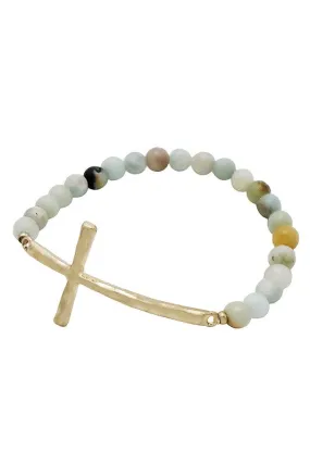 Bead Cross Bracelet
