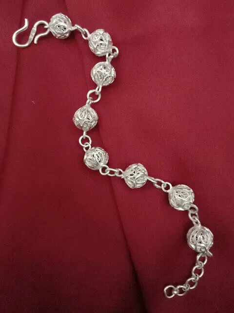 Beads Silver Bracelet