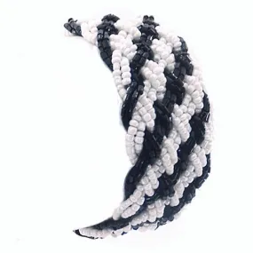 Black & White Beaded Bracelet