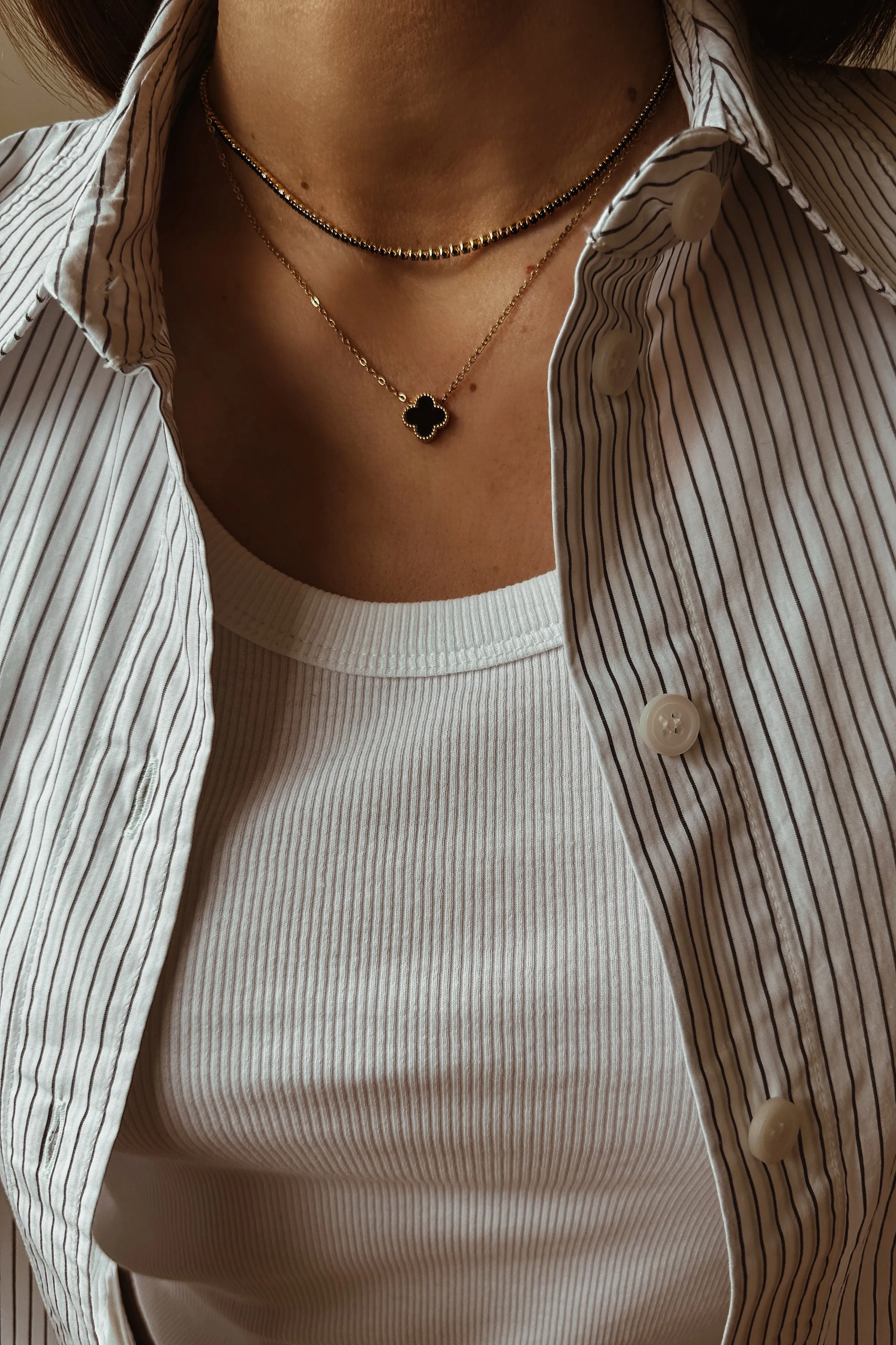 Black Cubic Zirconias Necklace